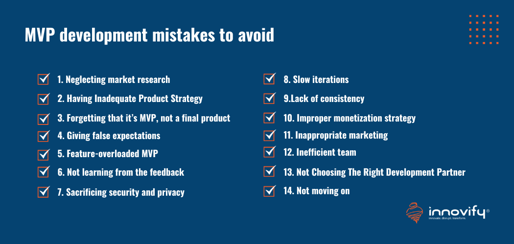 MVP development mistakes to avoid